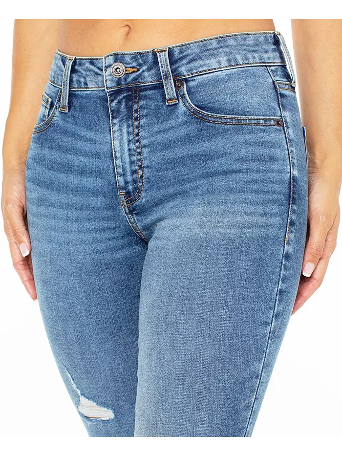 Юношеские облегающие укороченные джинсы с завышенной талией Curvy Mid-Rise Skinny Ankle Celebrity — изображение 4 из 4