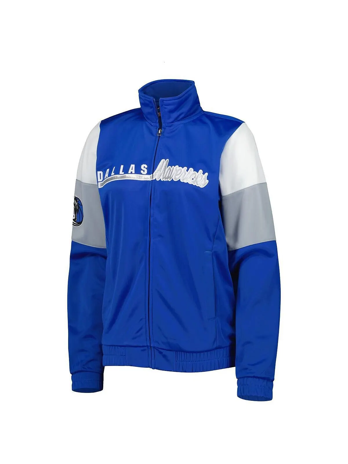 Синяя женская спортивная куртка с молнией во всю длину Dallas Mavericks Change Up G-III 4Her by — изображение 3 из 3, синий