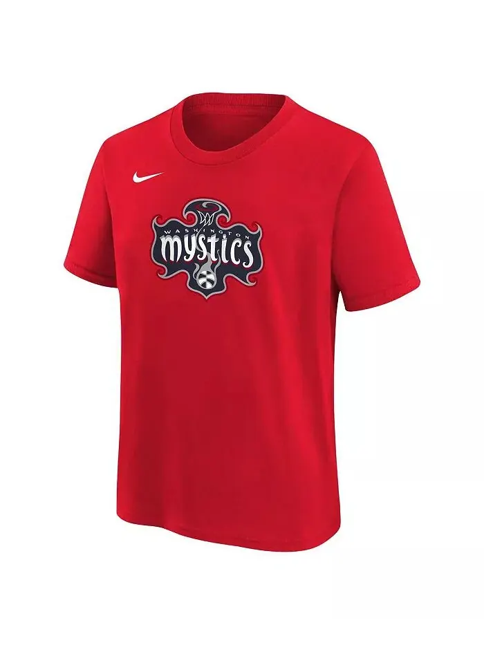 Футболка с логотипом Washington Mystics Essential для больших мальчиков и девочек красного цвета — изображение 2 из 3