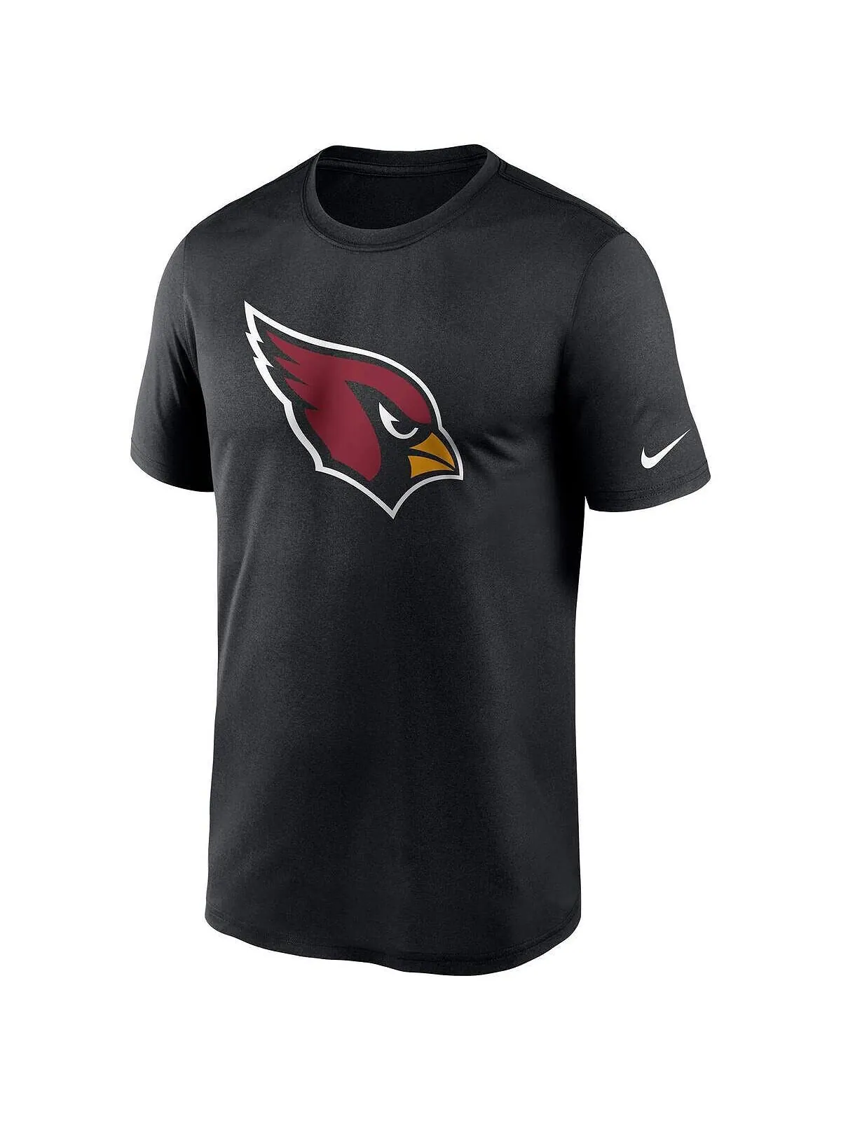 Мужская черная футболка arizona cardinals logo essential legend performance Nike — изображение 2 из 3, черный