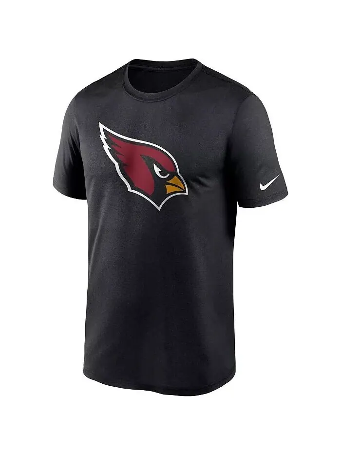 Мужская черная футболка Arizona Cardinals Logo Essential Legend Performance Nike — изображение 2 из 3