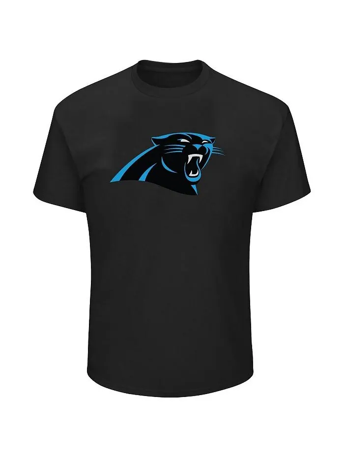 Мужская фирменная футболка Bryce Young Black Carolina Panthers Big and Tall с именем и номером — изображение 2 из 2, черный