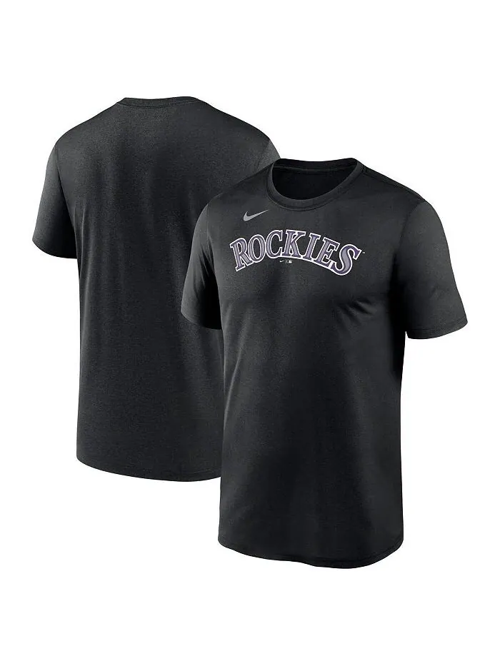 Мужская черная футболка с надписью Colorado Rockies New Legend Nike — изображение 1 из 2, черный