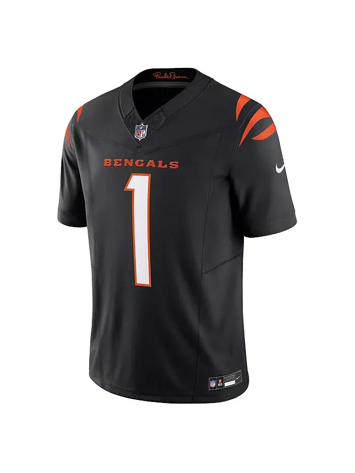 Мужская джерси Ja'Marr Chase черного цвета Cincinnati Bengals Vapor F.U.S.E. Limited Nike — изображение 2 из 3