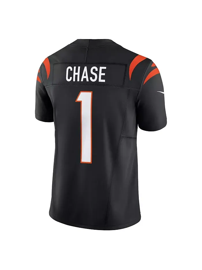 Мужская джерси Ja'Marr Chase черного цвета Cincinnati Bengals Vapor F.U.S.E. Limited Nike — изображение 3 из 3