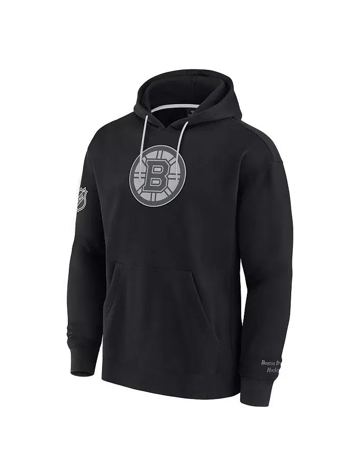 Мужская черная толстовка с капюшоном Boston Bruins Elements Pace Pullover Hoodie Fanatics — изображение 3 из 3