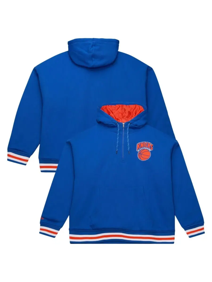 Худи на молнии с квилтингом Throw It Back Mitchell & Ness — изображение 1 из 3, синий