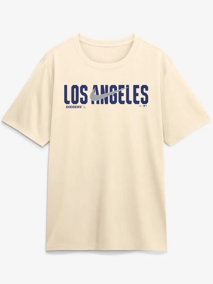 Футболка Dri-FIT с принтом Swoosh Legend Los Angeles Dodgers Nike — изображение 2 из 5, бежевый