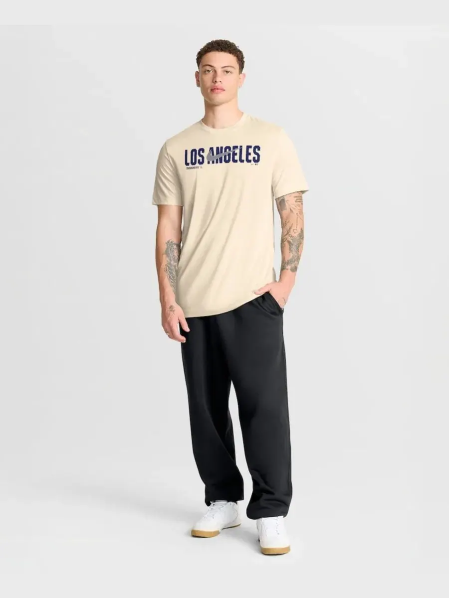 Футболка Dri-FIT с принтом Swoosh Legend Los Angeles Dodgers Nike — изображение 5 из 5, бежевый