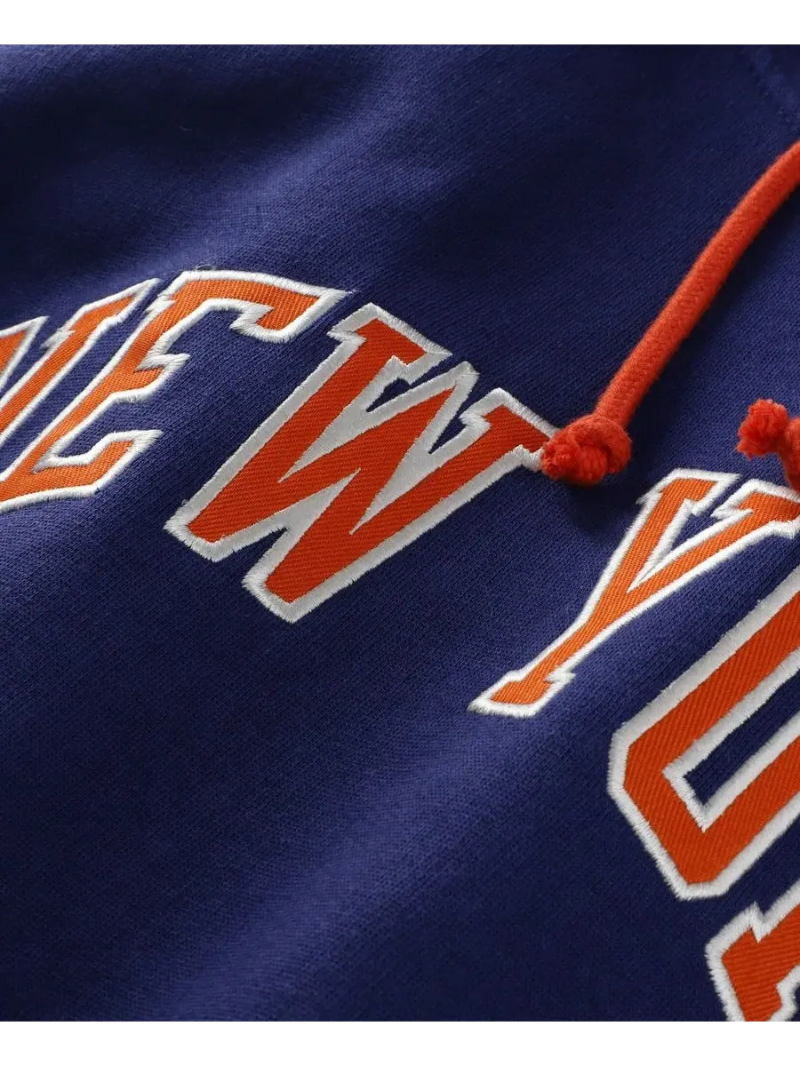 Худи с флисовой подкладкой New York Knicks Hardwood Classics Mitchell & Ness — изображение 3 из 3, синий