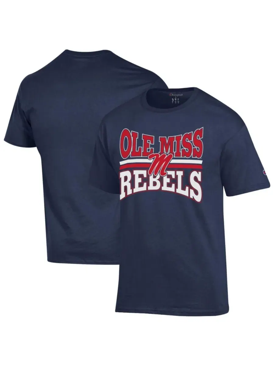Футболка мужская с принтом Ole Miss Rebels Team Zoom Champion — изображение 1 из 3, темно-синий