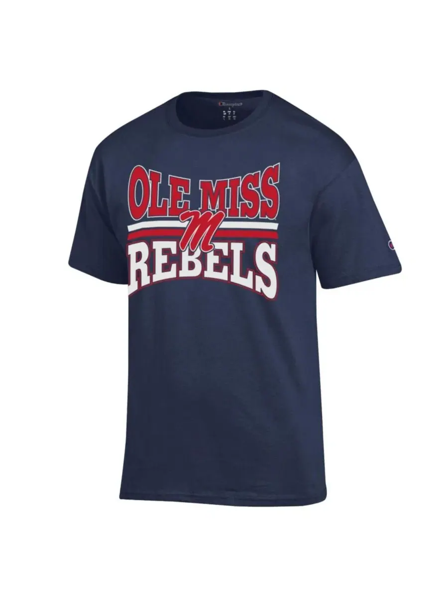Футболка мужская с принтом Ole Miss Rebels Team Zoom Champion — изображение 2 из 3, темно-синий