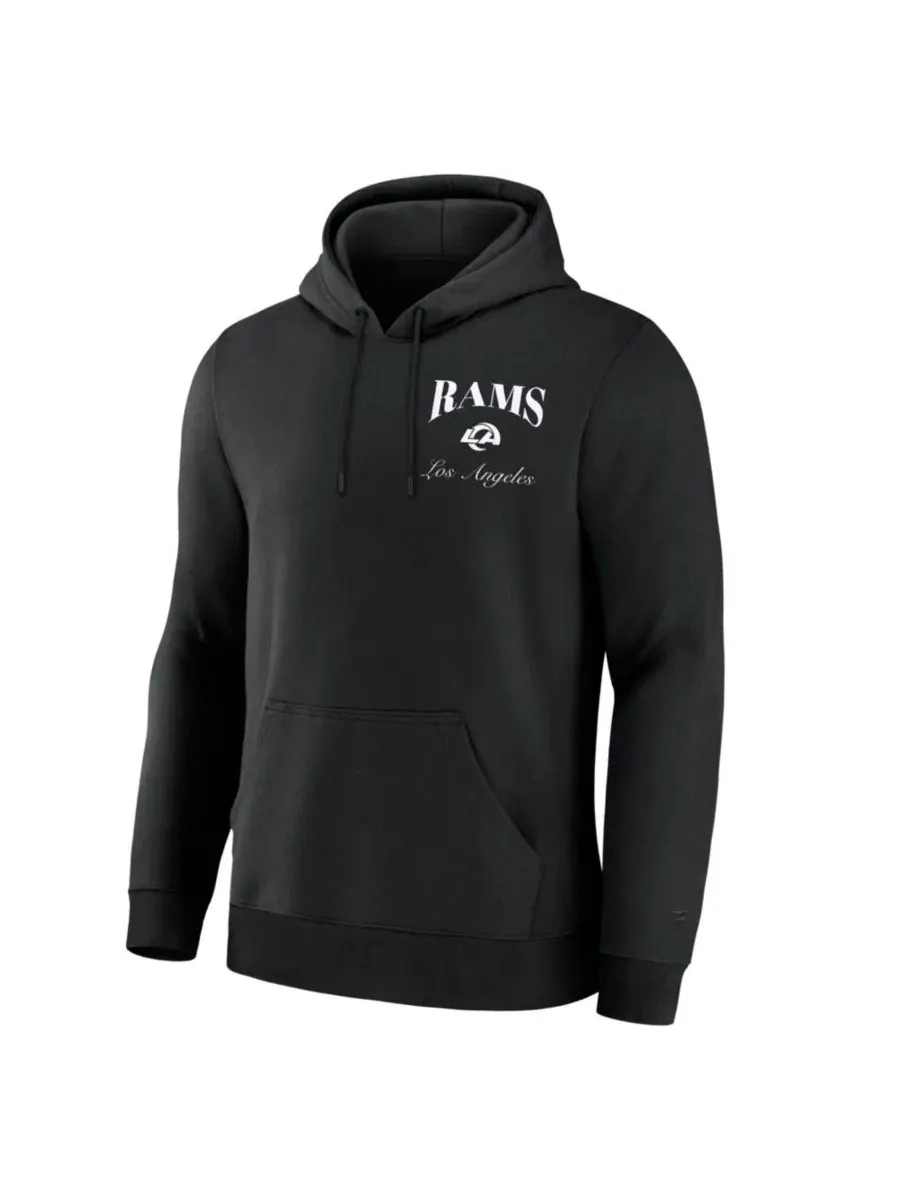 Худи с капюшоном с принтом Fanatics Los Angeles Rams — изображение 1 из 3, черный