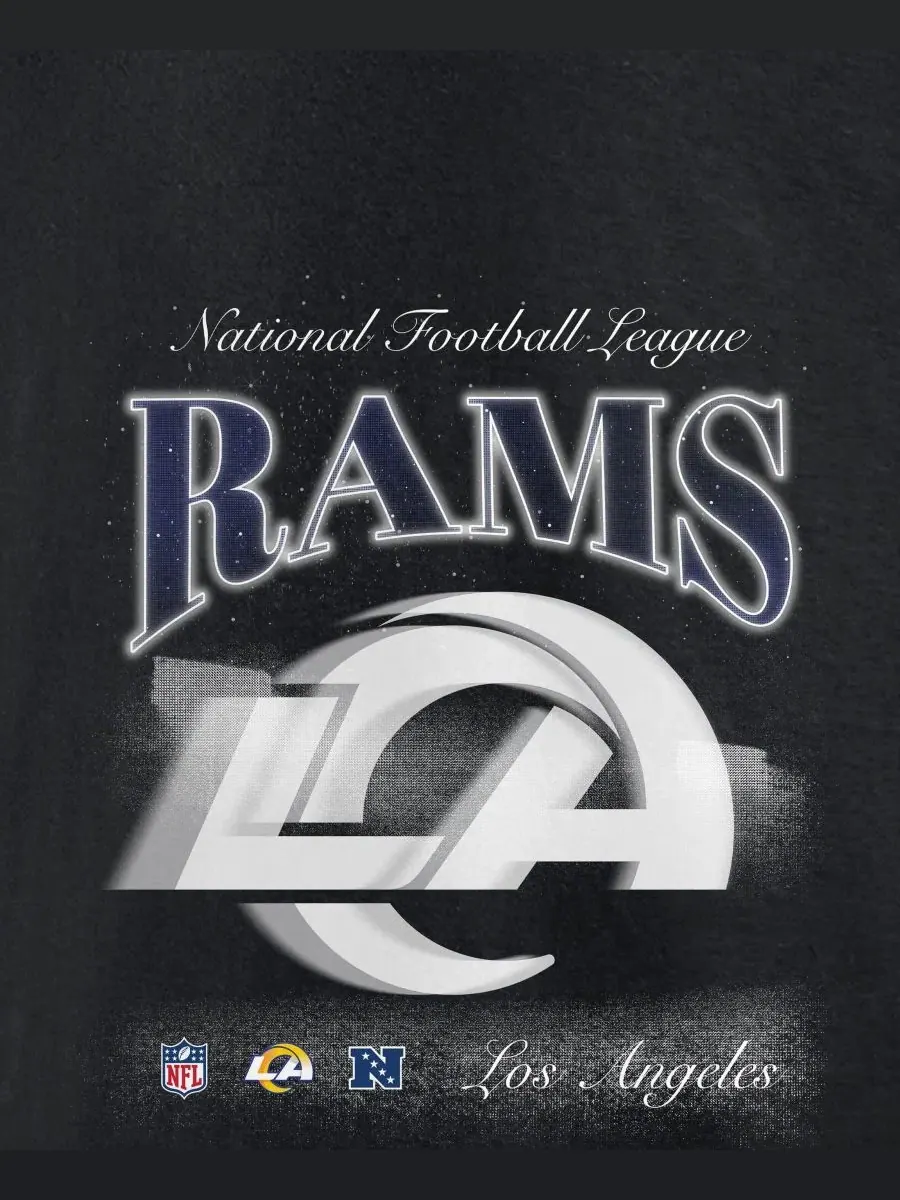 Худи с капюшоном с принтом Fanatics Los Angeles Rams — изображение 3 из 3, черный