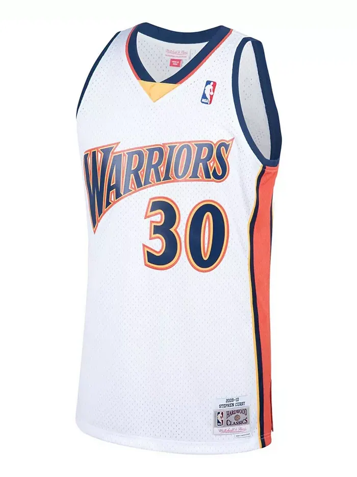 Мужская баскетбольная майка Stephen Curry Golden State Warriors 2009-10 Hardwood Classics Swingman — изображение 2 из 3