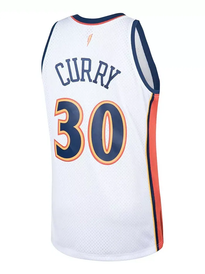 Мужская баскетбольная майка Stephen Curry Golden State Warriors 2009-10 Hardwood Classics Swingman — изображение 3 из 3