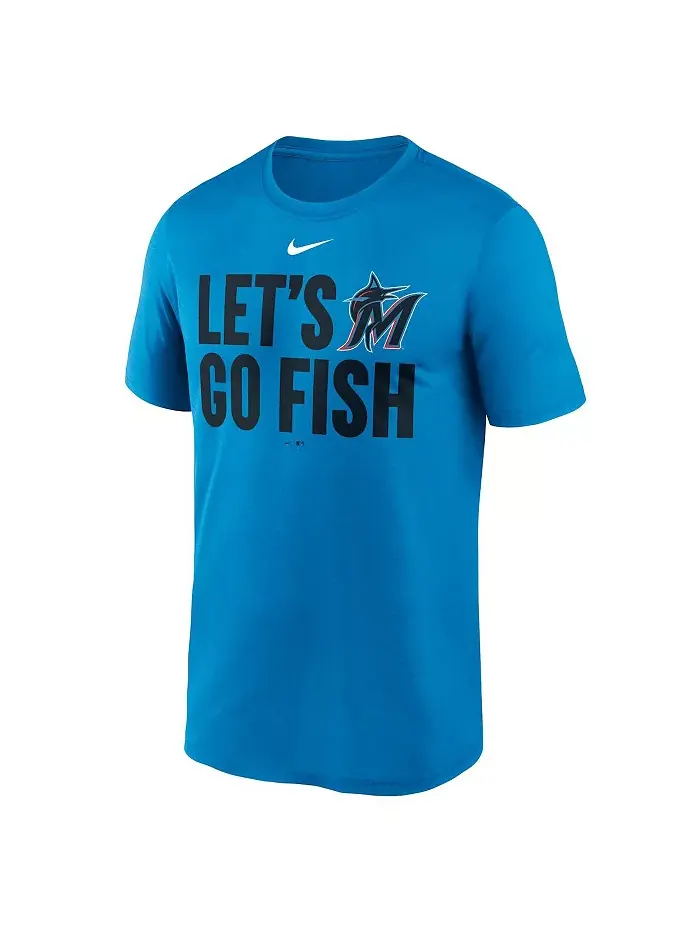 Мужская синяя футболка Miami Marlins Local Legend Performance Nike — изображение 3 из 3