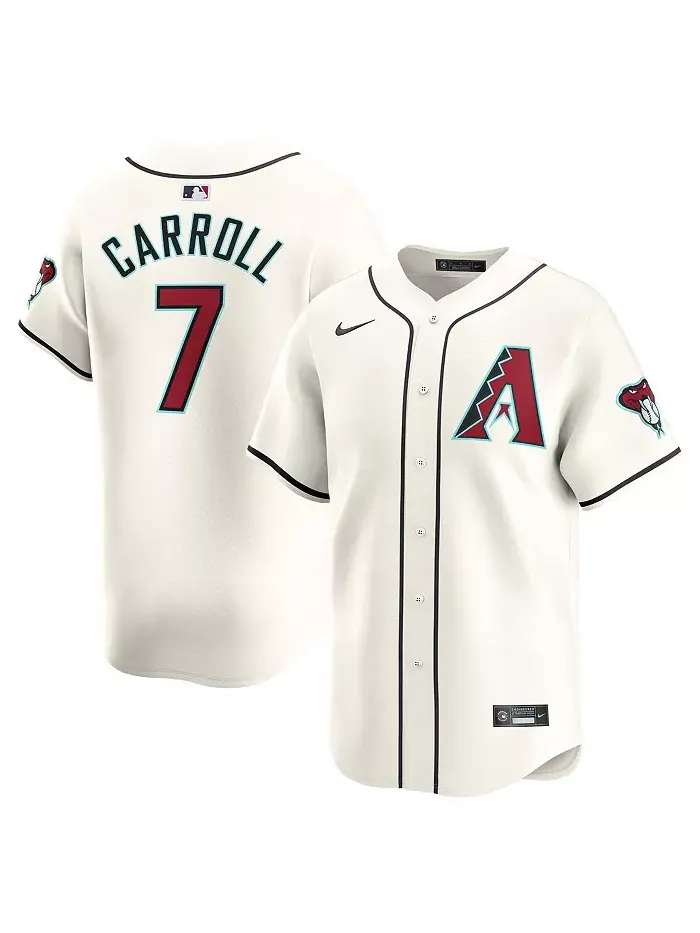 Мужская бейсбольная майка Arizona Diamondbacks домашняя ограниченной серии Corbin Carroll белая Nike — изображение 1 из 3