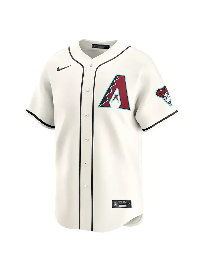 Мужская бейсбольная майка Arizona Diamondbacks домашняя ограниченной серии Corbin Carroll белая Nike — изображение 2 из 3