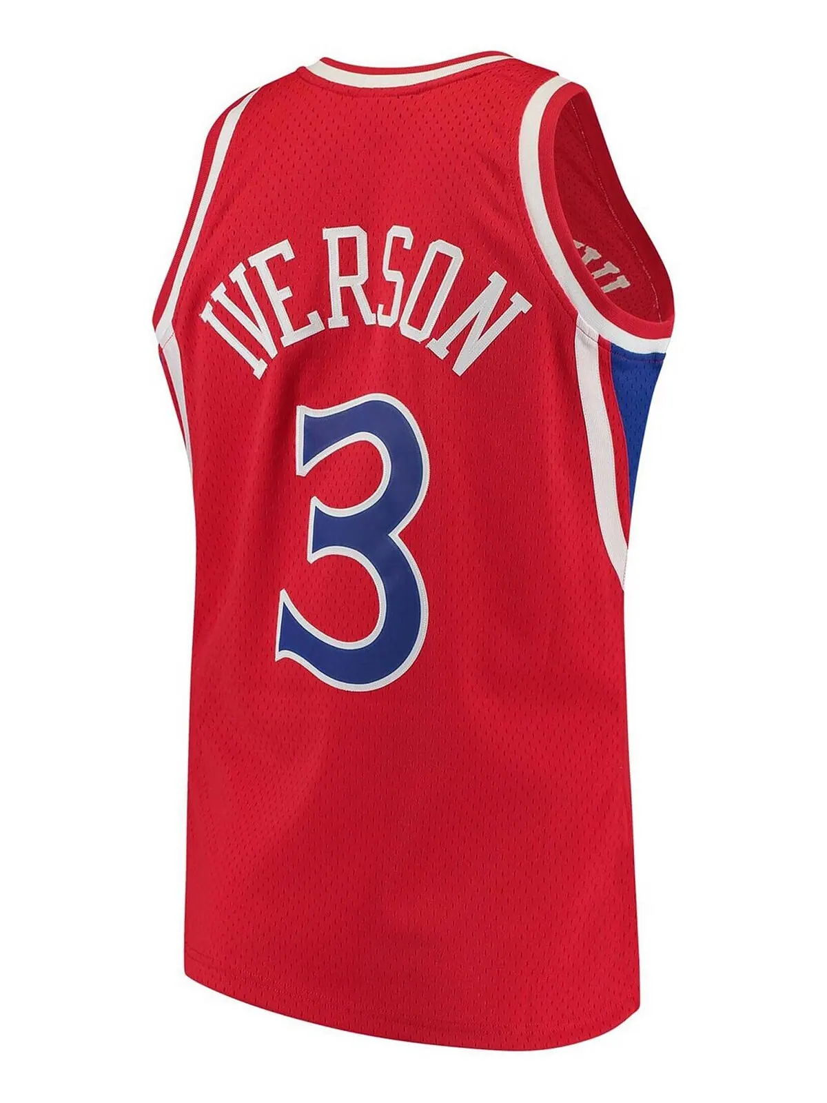 Мужская футболка allen iverson red philadelphia 76ers hardwood classics authentic jersey Mitchell & — изображение 3 из 3