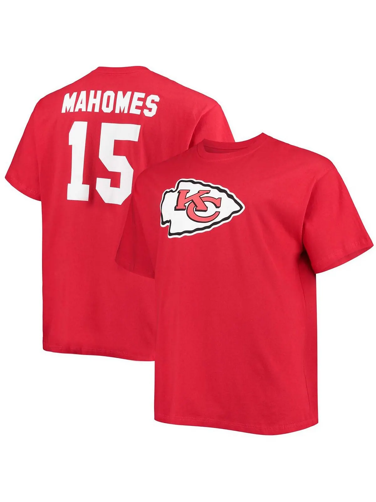Мужская красная футболка Big and Tall Патрика Махоумса Kansas City Chiefs с именем игрока и номером — изображение 1 из 3