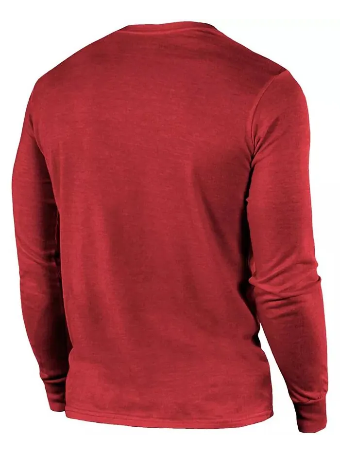 Футболка с длинным рукавом Arizona Cardinals Lockup Tri-Blend - Cardinal Majestic — изображение 2 из 3