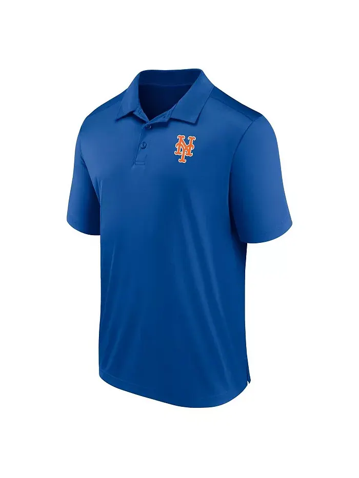 Мужская поло с логотипом Royal New York Mets Fanatics — изображение 2 из 3