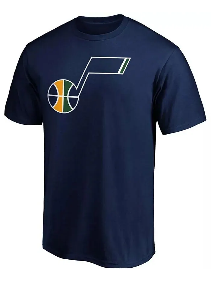 Мужская темно-синяя футболка с логотипом Utah Jazz Primary Team Fanatics — изображение 2 из 3