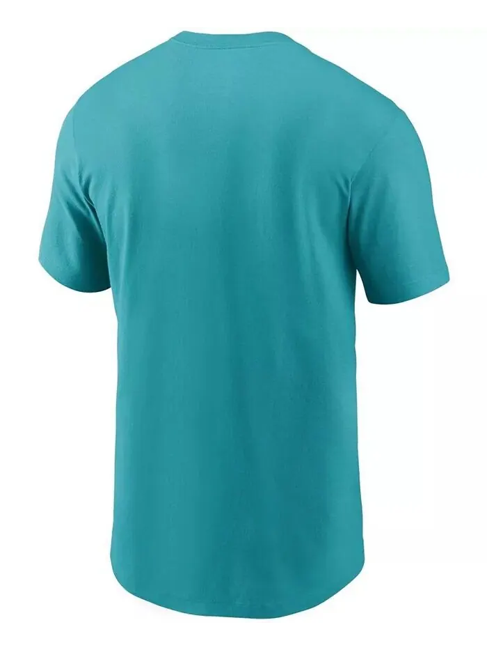 Мужская футболка Aqua Miami Dolphins с основным логотипом Nike — изображение 3 из 3