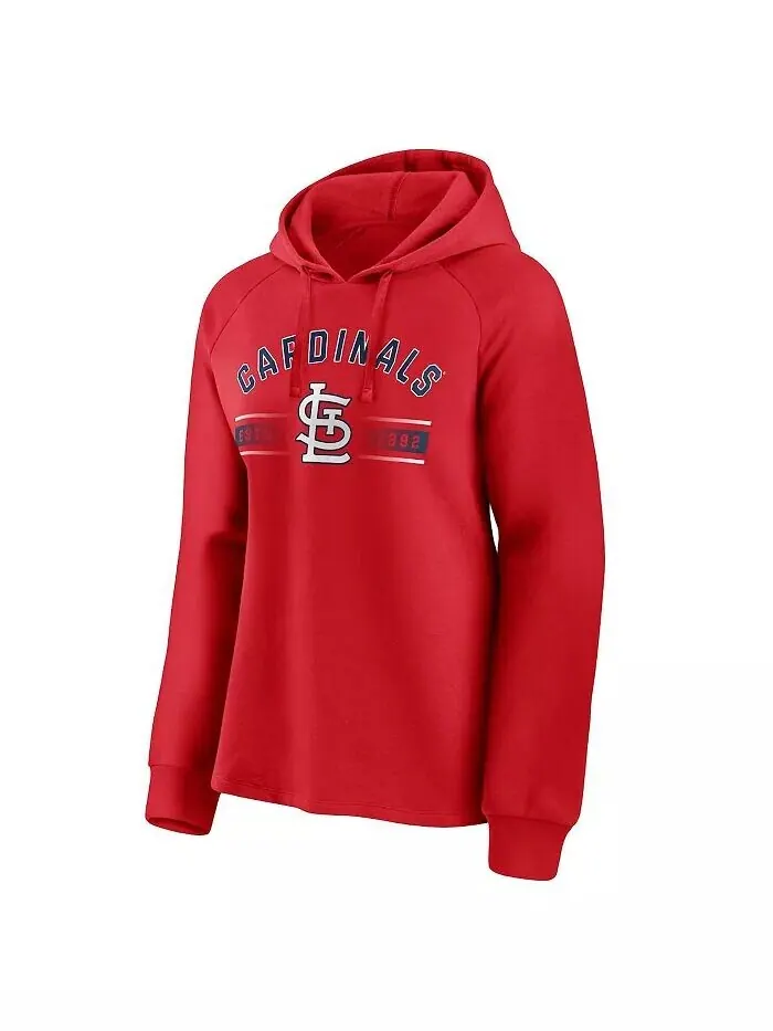 Женский красный пуловер с капюшоном St. Louis Cardinals Perfect Play реглан Fanatics — изображение 2 из 3
