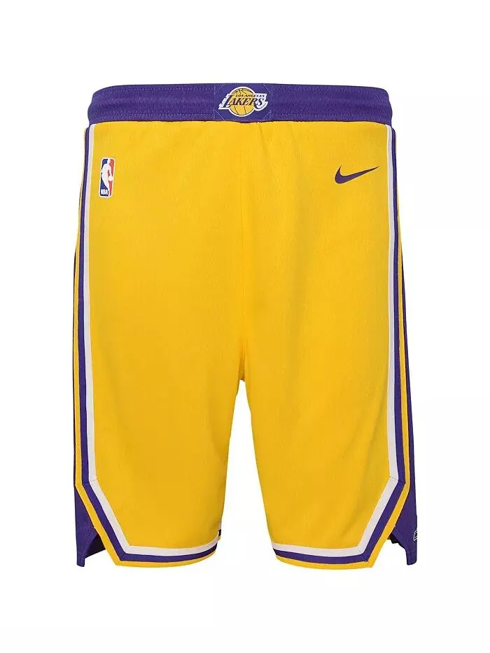 Шорты Big Boys Gold Los Angeles Lakers Icon Edition Mesh Performance Swingman Nike — изображение 1 из 2