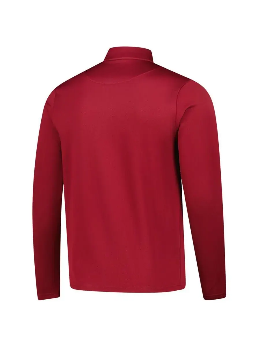 Мужская винная толстовка Cleveland Cavaliers 2025/26 Authentic Coaches Quarter-Zip Dri-Fit Nike — изображение 3 из 3, красный