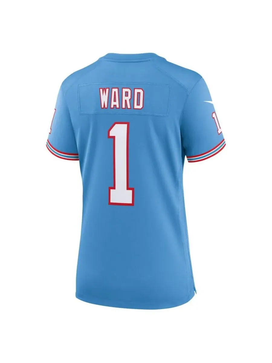 Nike Женская футболка Cam Ward светло-голубого цвета, Tennessee Titans, второй альтернативный — изображение 3 из 3