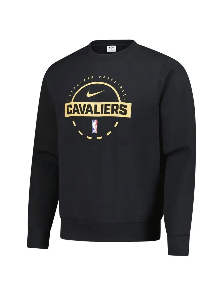 Nike Мужская черная тренировочная толстовка Cleveland Cavaliers сезона 2025/26 — изображение 2 из 3, черный