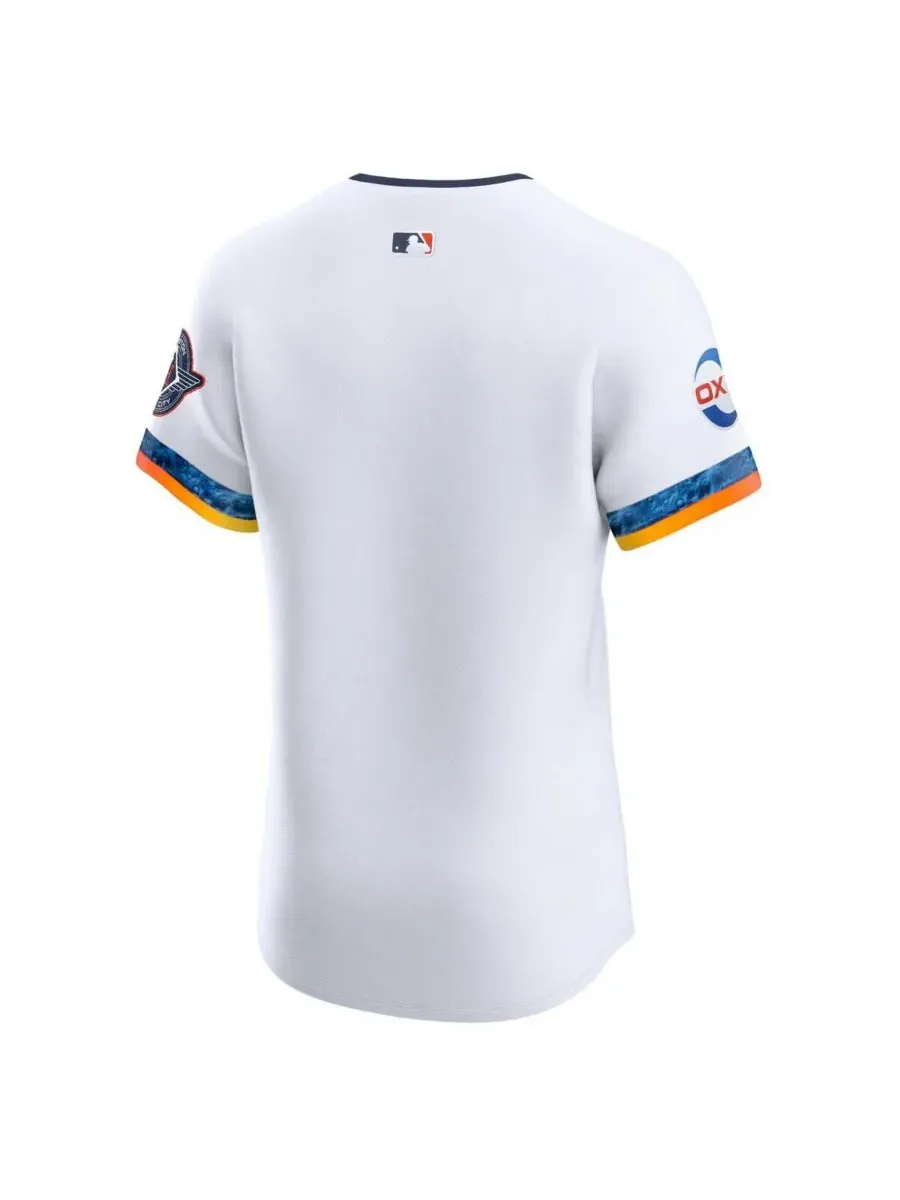 Nike Мужская белая футболка Houston Astros 2025 City Connect Elite — изображение 3 из 3, белый