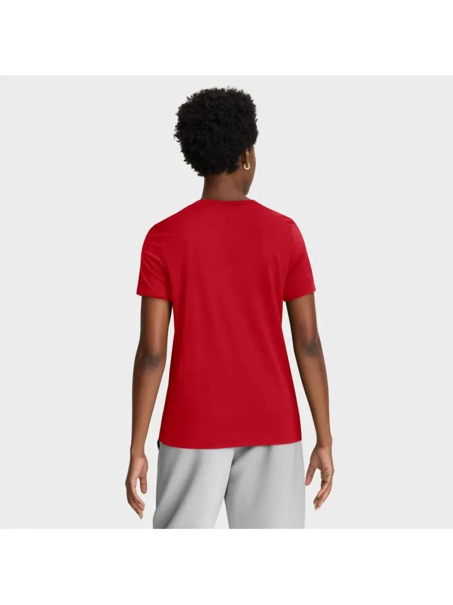 Женская красная футболка Cincinnati Reds из аутентичной коллекции Early Work Tri-Blend Dri-FIT Nike — изображение 2 из 4