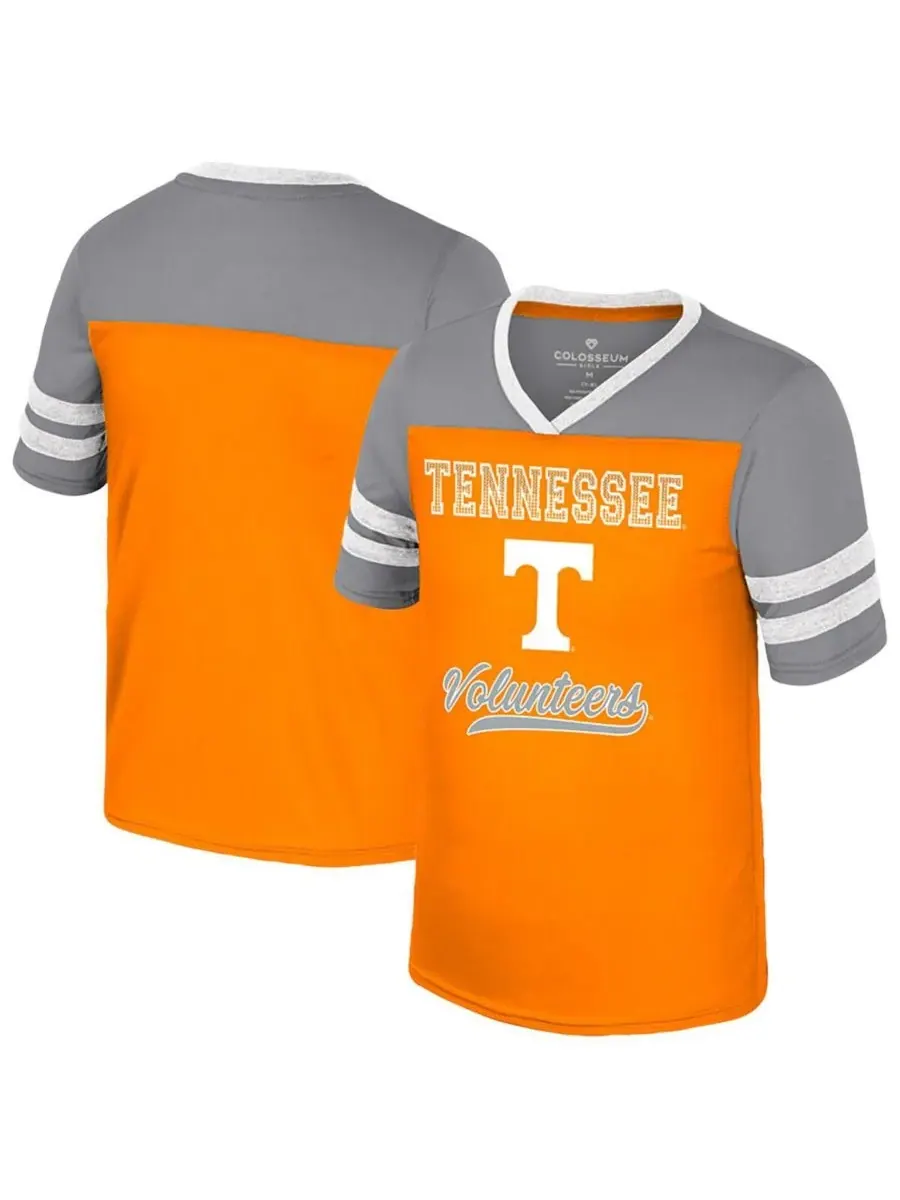 Colosseum Футболка Big Girls Tennessee Orange Tennessee Volunteers Princess Bubblegum Bling — изображение 1 из 3, оранжевый