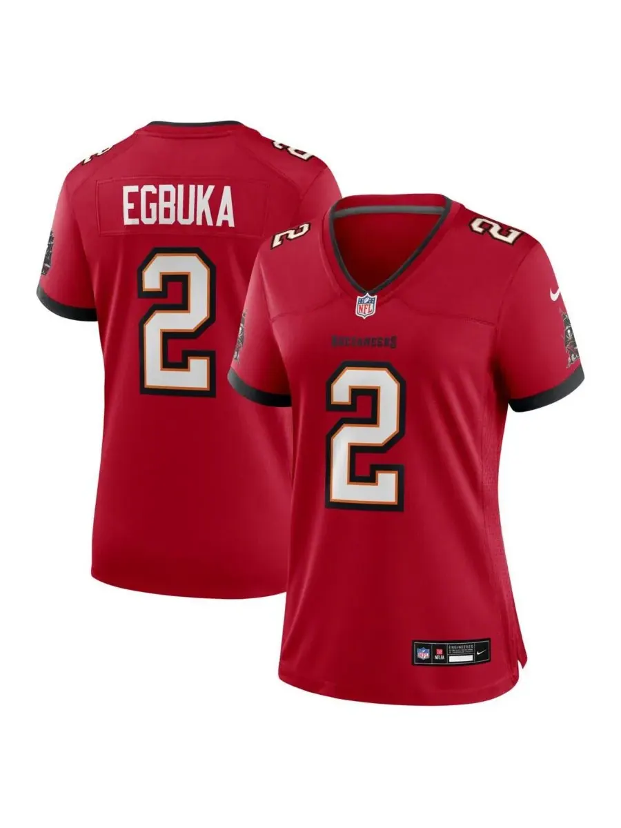 Nike Женская футболка команды Emeka Egbuka Red Tampa Bay Buccaneers Team Game — изображение 1 из 3, красный
