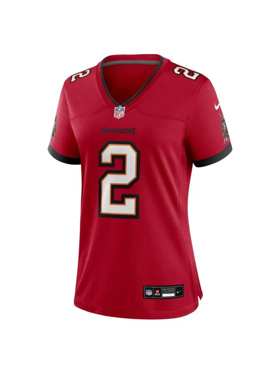 Nike Женская футболка команды Emeka Egbuka Red Tampa Bay Buccaneers Team Game — изображение 2 из 3, красный