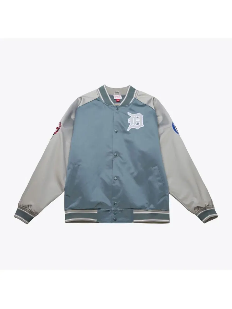 Куртка сатиновая легкая Mitchell & Ness Thunderstorm Head Coach — изображение 1 из 4, серый