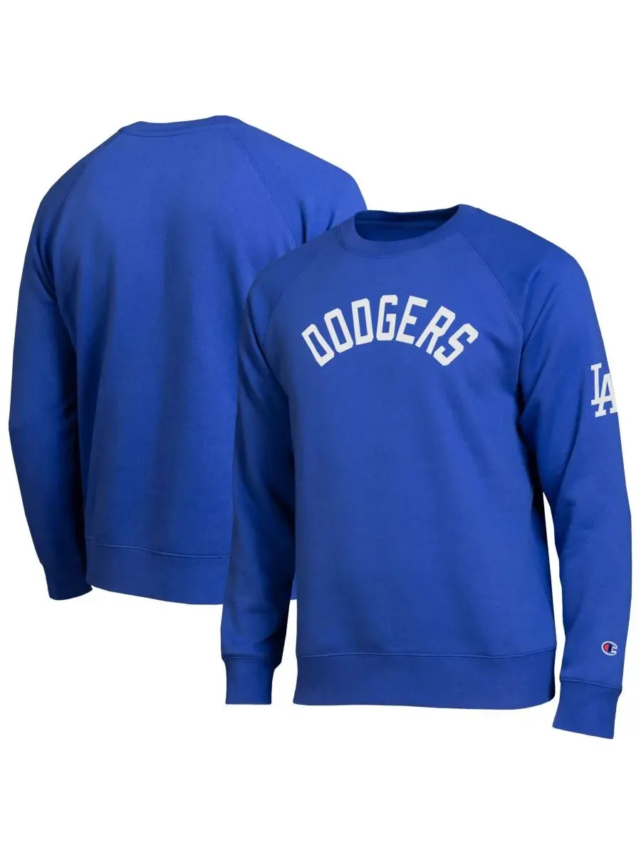 Свитшот мужской с логотипом Los Angeles Dodgers Champion — изображение 1 из 3, королевский