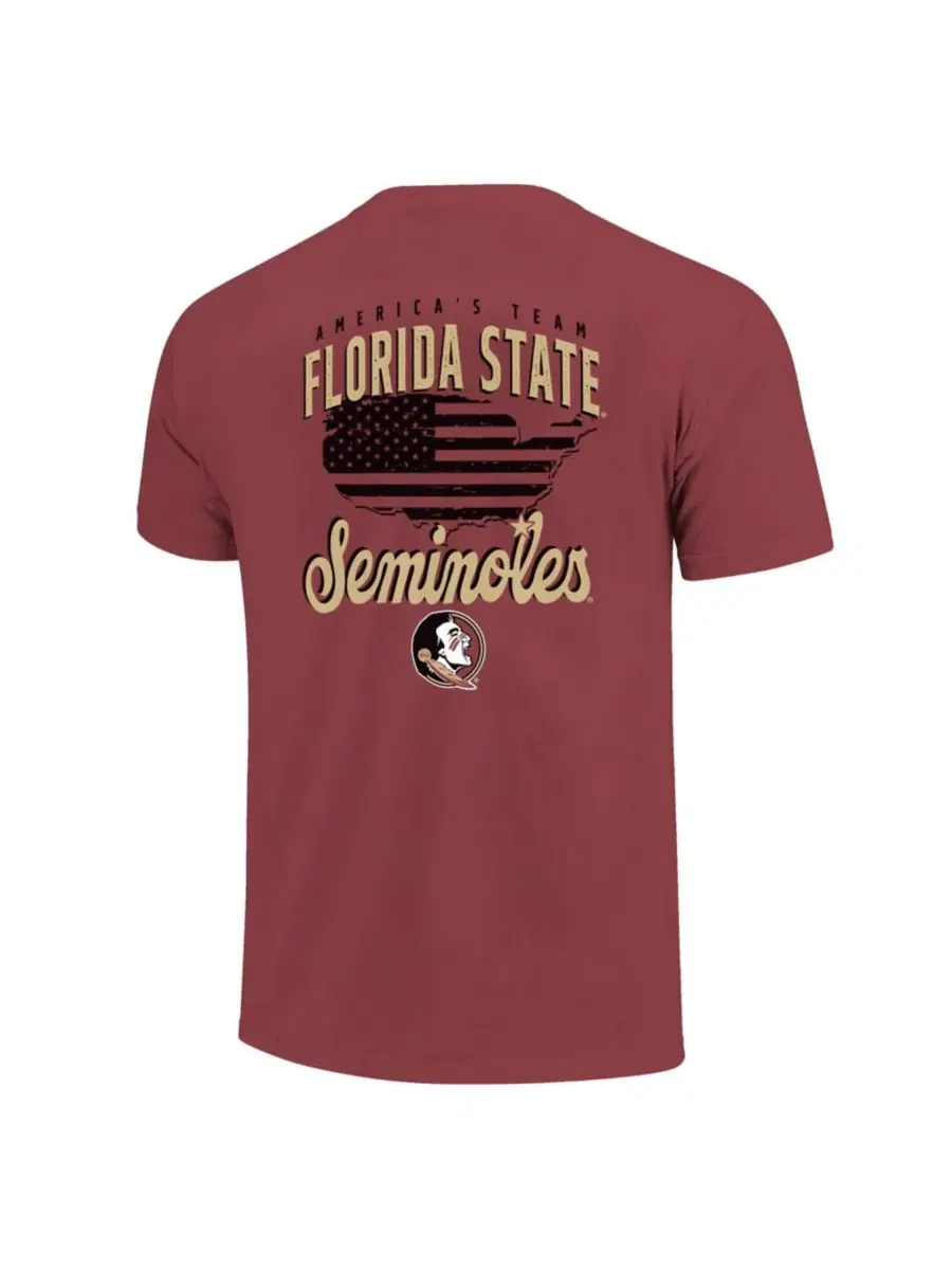 Футболка с длинным рукавом America's Team Florida State Seminoles Image One — изображение 2 из 3, гранат