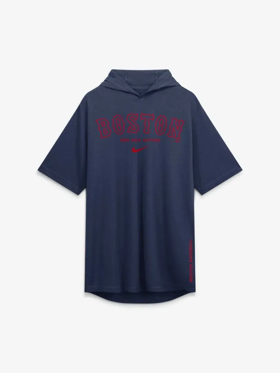 Худи-футболка с принтом Boston Red Sox Arched Wordmark Nike — изображение 2 из 5, темно-синий