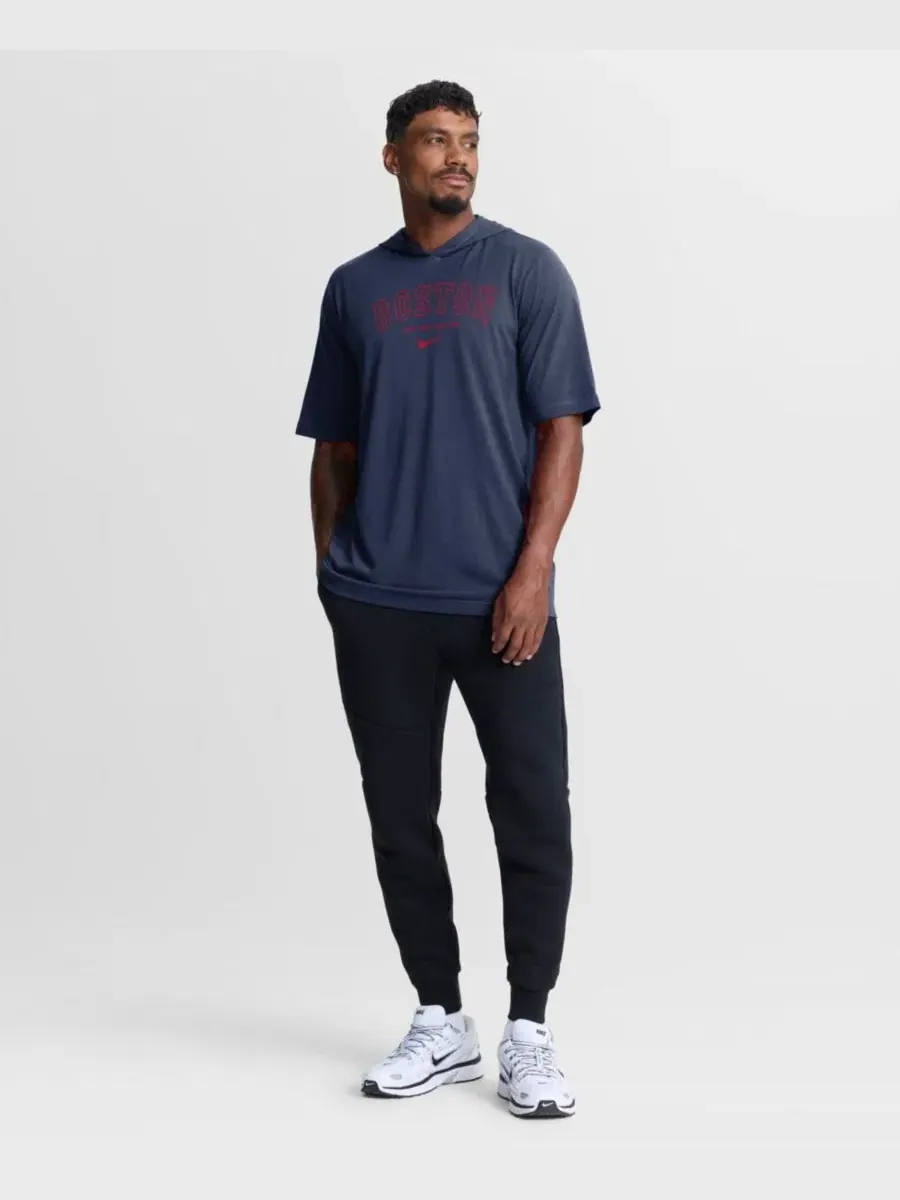 Худи-футболка с принтом Boston Red Sox Arched Wordmark Nike — изображение 5 из 5, темно-синий