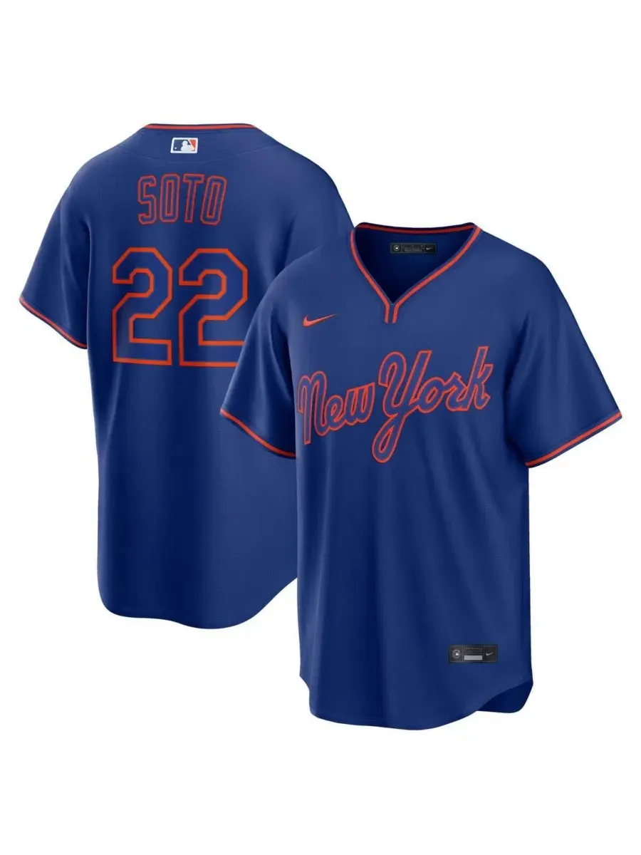 Мужская реплика джерси Juan Soto New York Mets Alternate Nike — изображение 1 из 3, королевский