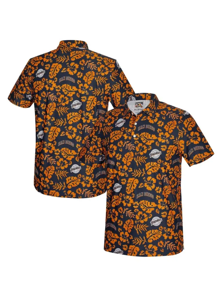 Поло с принтом Cooperstown Pua Reyn Spooner — синий