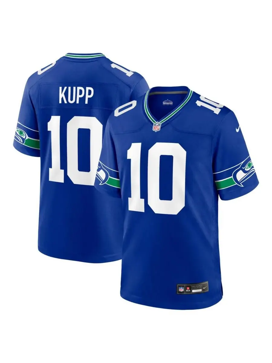 Мужская альтернативная игровая футболка Cooper Kupp Royal Seattle Seahawks Nike — изображение 1 из 3, королевский