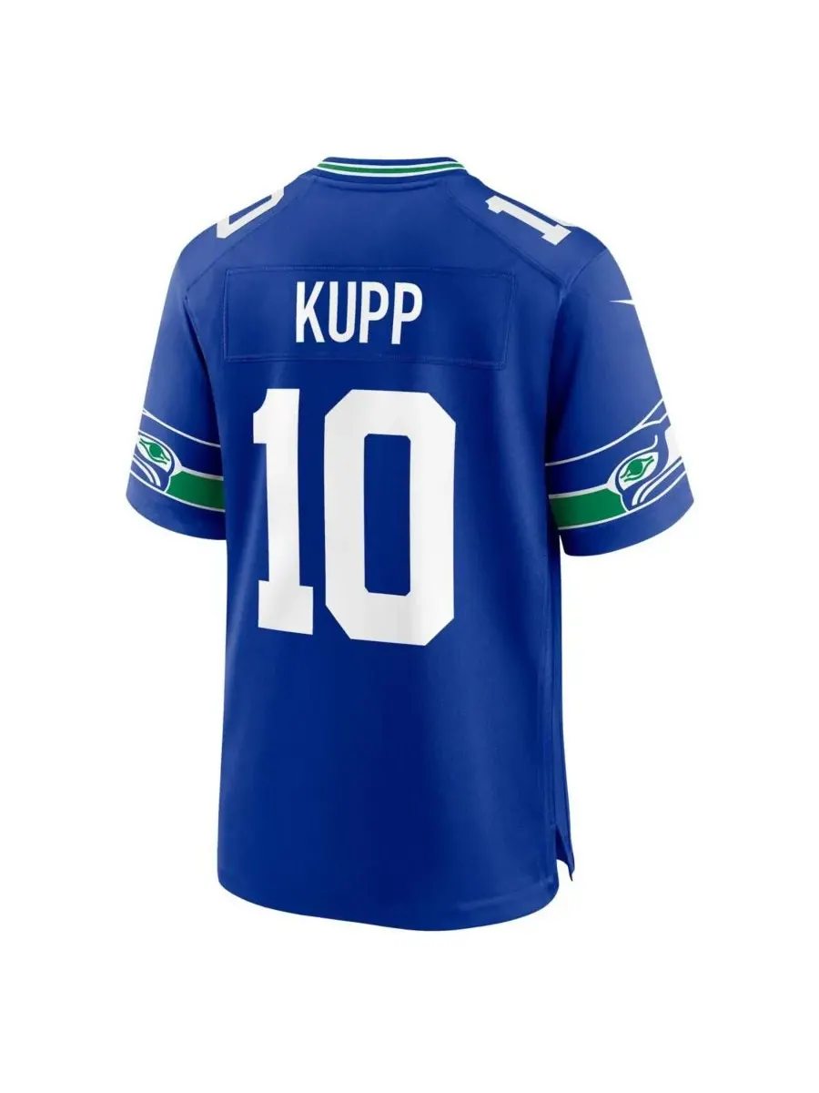 Мужская альтернативная игровая футболка Cooper Kupp Royal Seattle Seahawks Nike — изображение 3 из 3, королевский