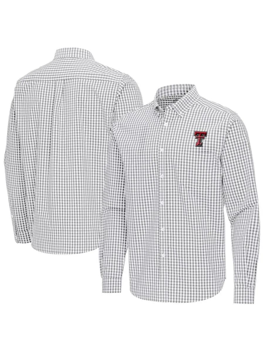 Рубашка с длинным рукавом Ellis Woven Button-Down Antigua — изображение 1 из 3, серый
