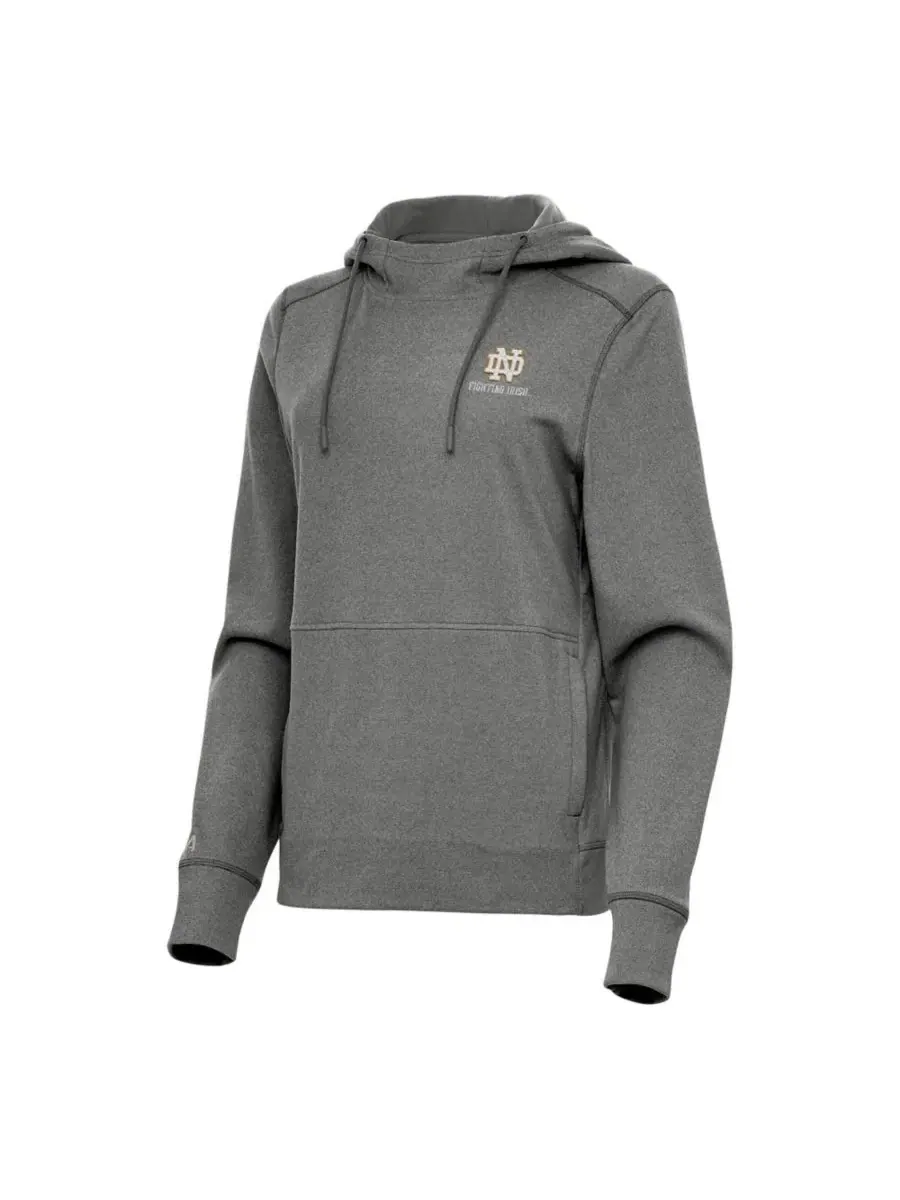 Женский худи с флисовой подкладкой Justice Pullover Hoodie Antigua — изображение 1 из 1, темно-серый